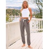 image:imageAUTOMET Womens High Waisted Lounge Sweatpants Jogger Pants with PocketsLightcoffee