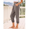 image:imageAUTOMET Womens High Waisted Lounge Sweatpants Jogger Pants with PocketsLightcoffee