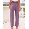 image:imageAUTOMET Womens High Waisted Lounge Sweatpants Jogger Pants with PocketsLightpurple