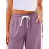 image:imageAUTOMET Womens High Waisted Lounge Sweatpants Jogger Pants with PocketsLightpurple