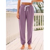 image:imageAUTOMET Womens High Waisted Lounge Sweatpants Jogger Pants with PocketsLightpurple