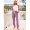 image:imageAUTOMET Womens High Waisted Lounge Sweatpants Jogger Pants with PocketsLightpurple