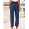 image:imageAUTOMET Womens High Waisted Lounge Sweatpants Jogger Pants with PocketsNavy Blue