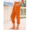 image:imageAUTOMET Womens High Waisted Lounge Sweatpants Jogger Pants with PocketsOrange