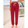 image:imageAUTOMET Womens High Waisted Lounge Sweatpants Jogger Pants with PocketsRed