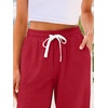image:imageAUTOMET Womens High Waisted Lounge Sweatpants Jogger Pants with PocketsRed