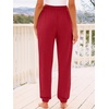 image:imageAUTOMET Womens High Waisted Lounge Sweatpants Jogger Pants with PocketsRed