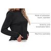 image:imageAUTOMET Womens Long Sleeve Crewneck Shirts Casual Basic Tops01black