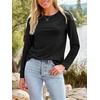 image:imageAUTOMET Womens Long Sleeve Crewneck Shirts Casual Basic Tops01black