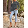 image:imageAUTOMET Womens Long Sleeve Crewneck Shirts Casual Basic Tops01blackgrey