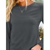 image:imageAUTOMET Womens Long Sleeve Crewneck Shirts Casual Basic Tops01blackgrey