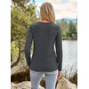 image:imageAUTOMET Womens Long Sleeve Crewneck Shirts Casual Basic Tops01blackgrey