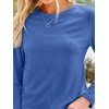 image:imageAUTOMET Womens Long Sleeve Crewneck Shirts Casual Basic Tops01blue
