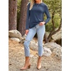 image:imageAUTOMET Womens Long Sleeve Crewneck Shirts Casual Basic Tops01darkblue