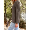image:imageAUTOMET Womens Long Sleeve Crewneck Shirts Casual Basic Tops01darkcoffee