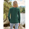 image:imageAUTOMET Womens Long Sleeve Crewneck Shirts Casual Basic Tops01darkgreen