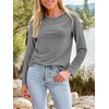 image:imageAUTOMET Womens Long Sleeve Crewneck Shirts Casual Basic Tops01grey