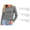 image:imageAUTOMET Womens Long Sleeve Crewneck Shirts Casual Basic Tops01grey