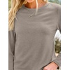 image:imageAUTOMET Womens Long Sleeve Crewneck Shirts Casual Basic Tops01khaki