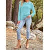image:imageAUTOMET Womens Long Sleeve Crewneck Shirts Casual Basic Tops01lakegreen