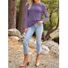image:imageAUTOMET Womens Long Sleeve Crewneck Shirts Casual Basic Tops01lavenderpurple