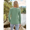 image:imageAUTOMET Womens Long Sleeve Crewneck Shirts Casual Basic Tops01lightgreen