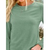 image:imageAUTOMET Womens Long Sleeve Crewneck Shirts Casual Basic Tops01lightgreen