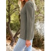 image:imageAUTOMET Womens Long Sleeve Crewneck Shirts Casual Basic Tops01olive