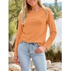 image:imageAUTOMET Womens Long Sleeve Crewneck Shirts Casual Basic Tops01orange
