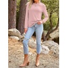 image:imageAUTOMET Womens Long Sleeve Crewneck Shirts Casual Basic Tops01pink