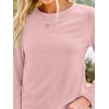 image:imageAUTOMET Womens Long Sleeve Crewneck Shirts Casual Basic Tops01pink