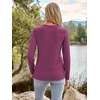 image:imageAUTOMET Womens Long Sleeve Crewneck Shirts Casual Basic Tops01purple