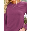 image:imageAUTOMET Womens Long Sleeve Crewneck Shirts Casual Basic Tops01purple