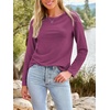image:imageAUTOMET Womens Long Sleeve Crewneck Shirts Casual Basic Tops01purple