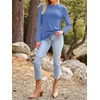 image:imageAUTOMET Womens Long Sleeve Crewneck Shirts Casual Basic Tops01royalblue