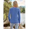 image:imageAUTOMET Womens Long Sleeve Crewneck Shirts Casual Basic Tops01royalblue