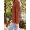image:imageAUTOMET Womens Long Sleeve Crewneck Shirts Casual Basic Tops01rust