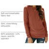 image:imageAUTOMET Womens Long Sleeve Crewneck Shirts Casual Basic Tops01rust