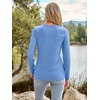 image:imageAUTOMET Womens Long Sleeve Crewneck Shirts Casual Basic Tops01skyblue
