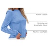 image:imageAUTOMET Womens Long Sleeve Crewneck Shirts Casual Basic Tops01skyblue