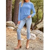 image:imageAUTOMET Womens Long Sleeve Crewneck Shirts Casual Basic Tops01skyblue