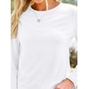 image:imageAUTOMET Womens Long Sleeve Crewneck Shirts Casual Basic Tops01white