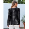 image:imageAUTOMET Womens Long Sleeve Crewneck Shirts Casual Basic TopsBlackdotline