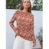image:imageAUTOMET Womens Long Sleeve Crewneck Shirts Casual Basic TopsBohoorange