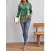 image:imageAUTOMET Womens Long Sleeve Crewneck Shirts Casual Basic TopsFloralgreen