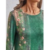 image:imageAUTOMET Womens Long Sleeve Crewneck Shirts Casual Basic TopsFloralgreen