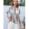 image:imageAUTOMET Womens Long Sleeve Crewneck Shirts Casual Basic TopsGradientmulti