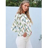 image:imageAUTOMET Womens Long Sleeve Crewneck Shirts Casual Basic TopsLeafwhite