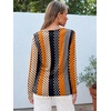 image:imageAUTOMET Womens Long Sleeve Crewneck Shirts Casual Basic TopsStripeddots