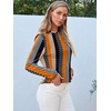image:imageAUTOMET Womens Long Sleeve Crewneck Shirts Casual Basic TopsStripeddots